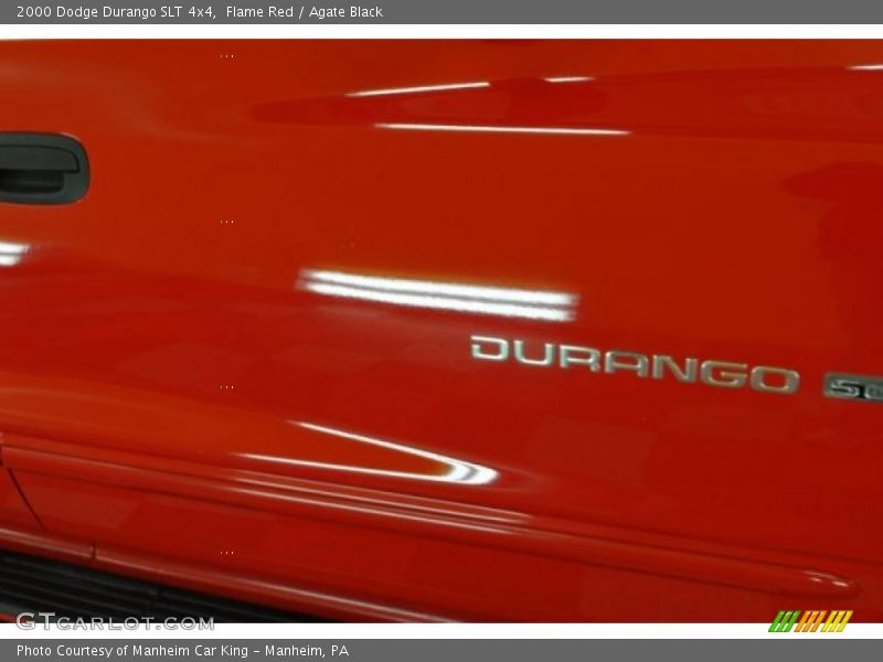 Flame Red / Agate Black 2000 Dodge Durango SLT 4x4