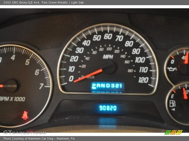Polo Green Metallic / Light Oak 2002 GMC Envoy SLE 4x4