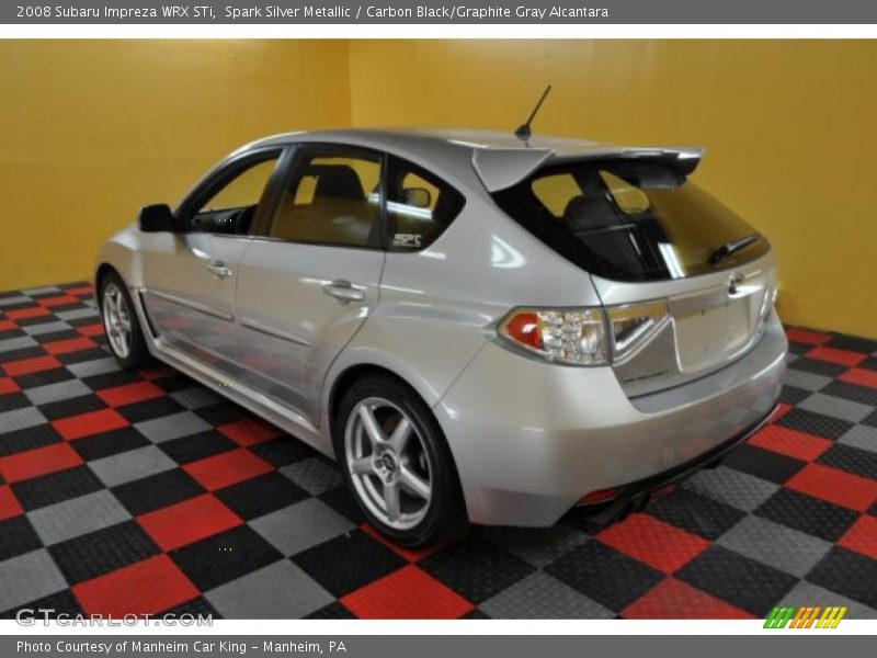 Spark Silver Metallic / Carbon Black/Graphite Gray Alcantara 2008 Subaru Impreza WRX STi