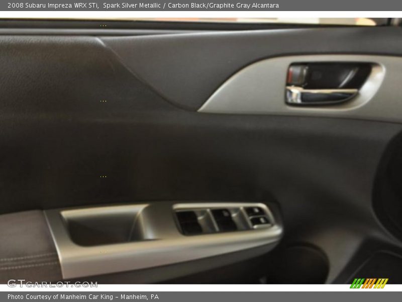 Spark Silver Metallic / Carbon Black/Graphite Gray Alcantara 2008 Subaru Impreza WRX STi