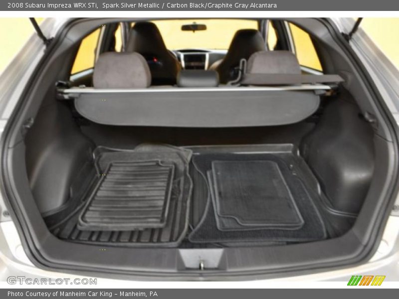 Spark Silver Metallic / Carbon Black/Graphite Gray Alcantara 2008 Subaru Impreza WRX STi