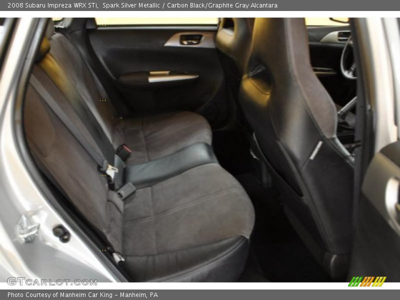 Spark Silver Metallic / Carbon Black/Graphite Gray Alcantara 2008 Subaru Impreza WRX STi