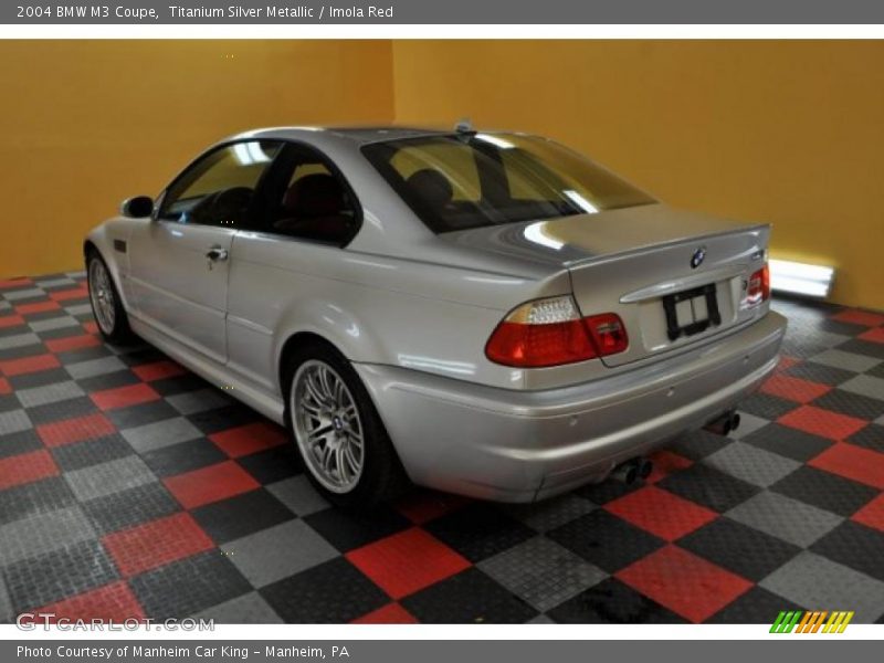 Titanium Silver Metallic / Imola Red 2004 BMW M3 Coupe