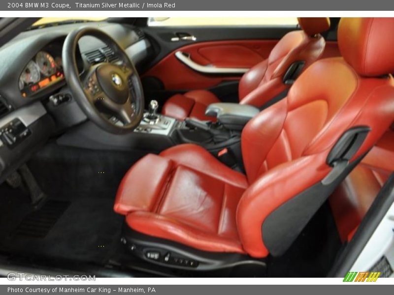  2004 M3 Coupe Imola Red Interior