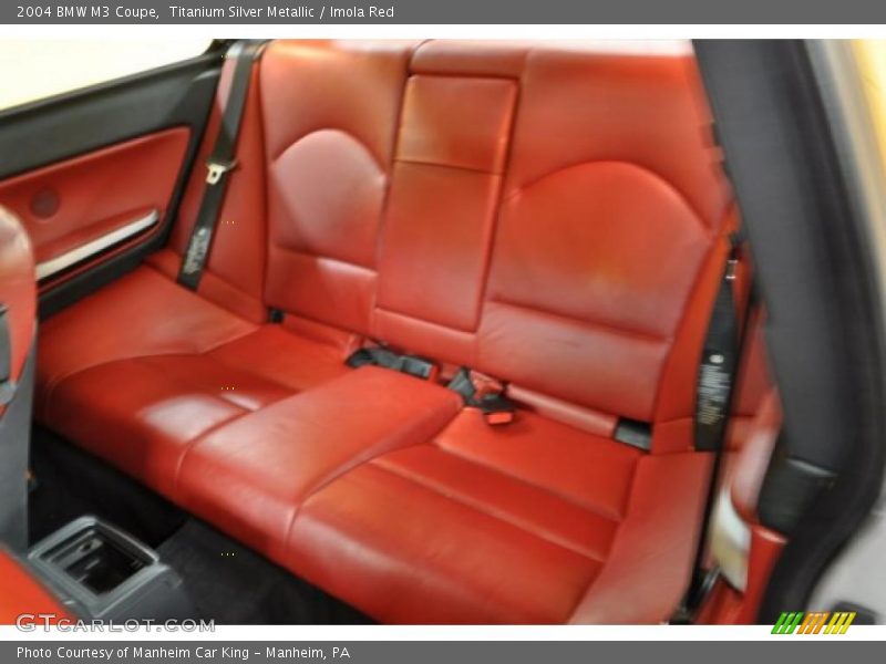  2004 M3 Coupe Imola Red Interior