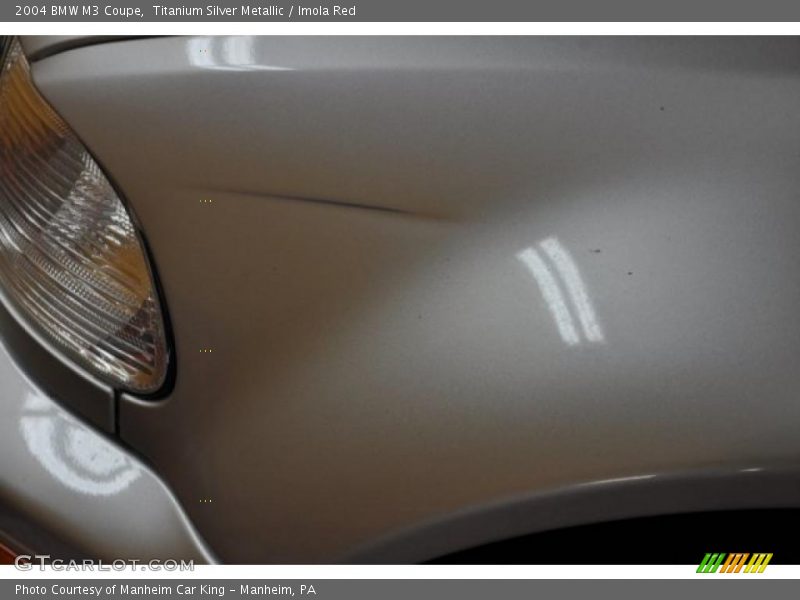 Titanium Silver Metallic / Imola Red 2004 BMW M3 Coupe