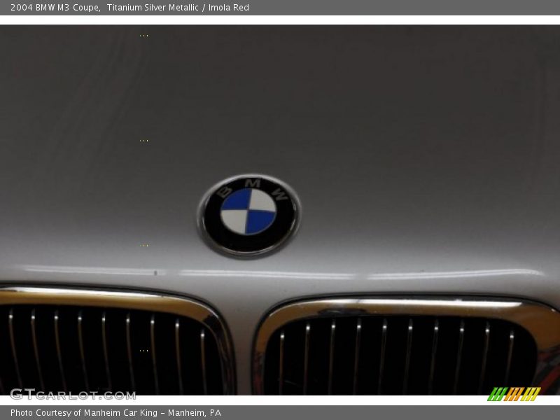 Titanium Silver Metallic / Imola Red 2004 BMW M3 Coupe