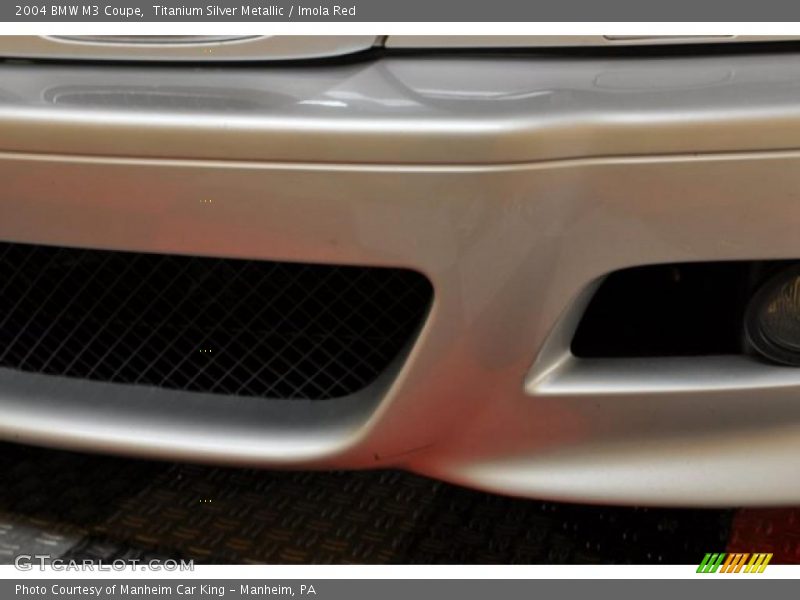 Titanium Silver Metallic / Imola Red 2004 BMW M3 Coupe