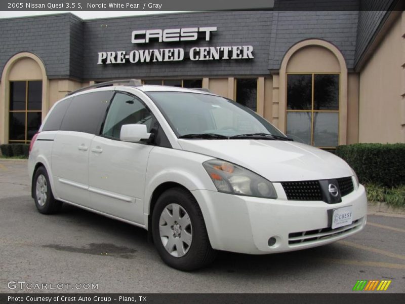 Nordic White Pearl / Gray 2005 Nissan Quest 3.5 S