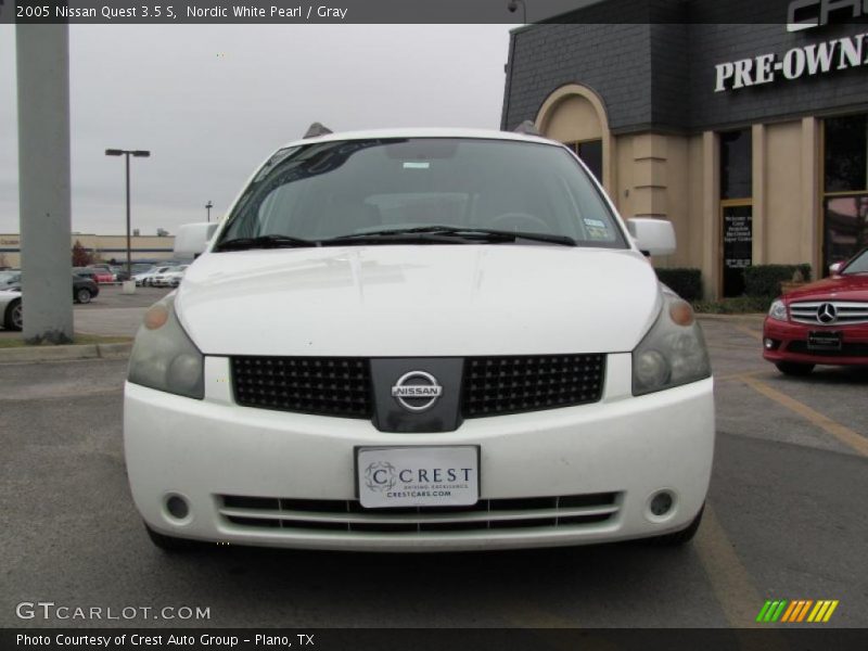 Nordic White Pearl / Gray 2005 Nissan Quest 3.5 S