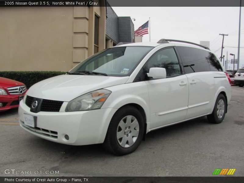 Nordic White Pearl / Gray 2005 Nissan Quest 3.5 S