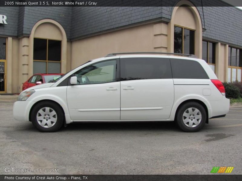 Nordic White Pearl / Gray 2005 Nissan Quest 3.5 S