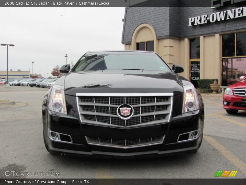 Black Raven / Cashmere/Cocoa 2008 Cadillac CTS Sedan