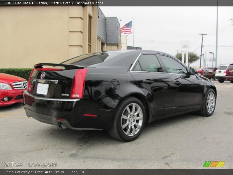 Black Raven / Cashmere/Cocoa 2008 Cadillac CTS Sedan
