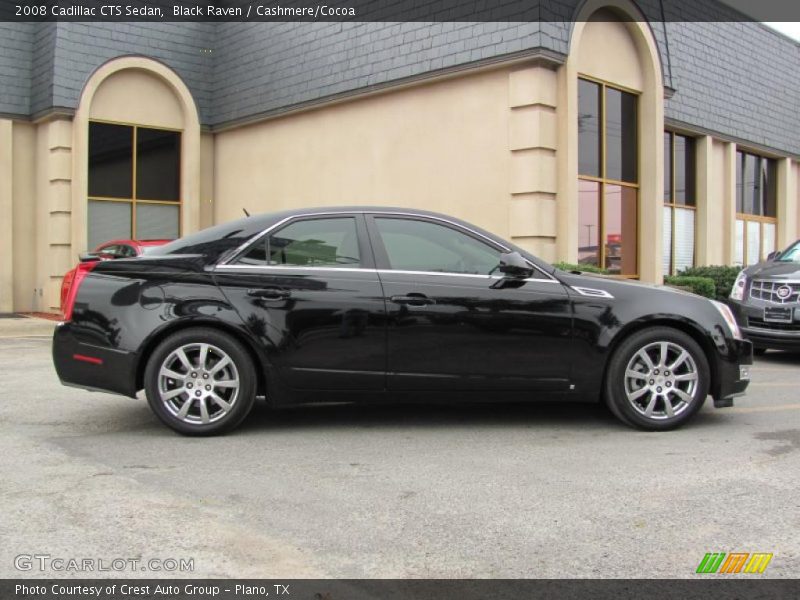 Black Raven / Cashmere/Cocoa 2008 Cadillac CTS Sedan