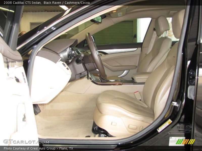 Black Raven / Cashmere/Cocoa 2008 Cadillac CTS Sedan