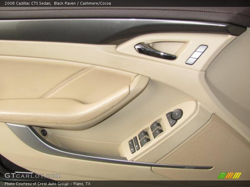 Black Raven / Cashmere/Cocoa 2008 Cadillac CTS Sedan