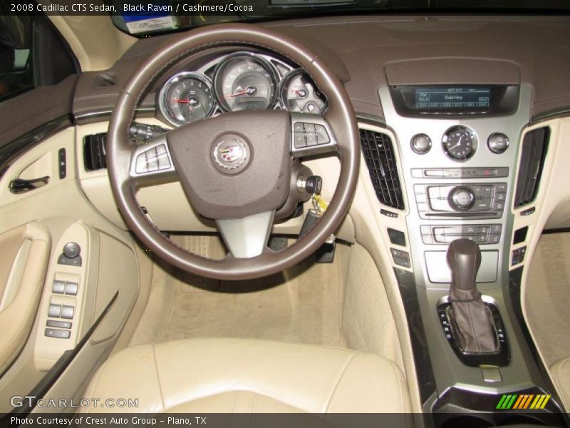 Black Raven / Cashmere/Cocoa 2008 Cadillac CTS Sedan
