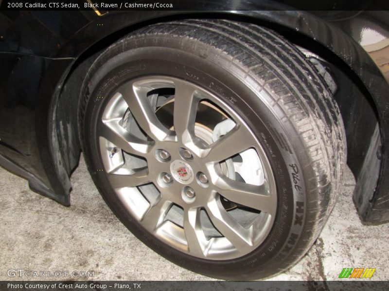 Black Raven / Cashmere/Cocoa 2008 Cadillac CTS Sedan