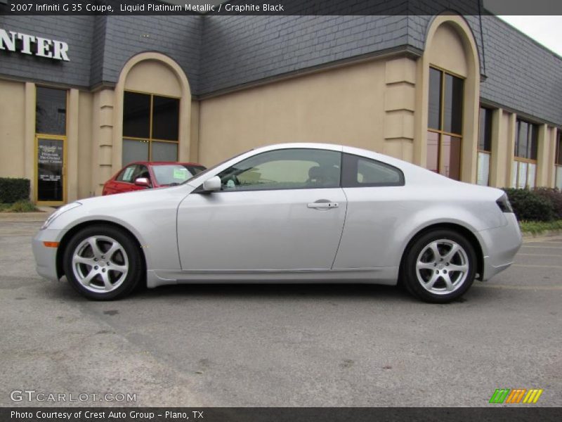 Liquid Platinum Metallic / Graphite Black 2007 Infiniti G 35 Coupe