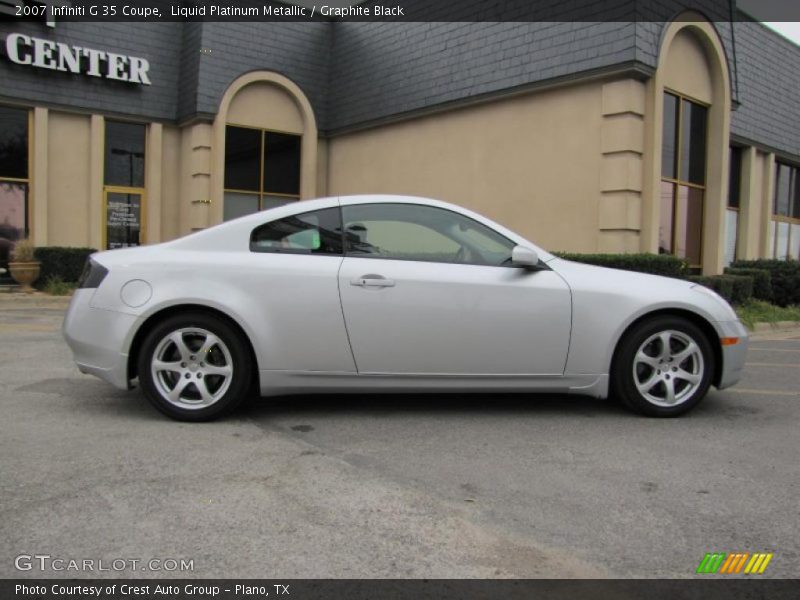 Liquid Platinum Metallic / Graphite Black 2007 Infiniti G 35 Coupe