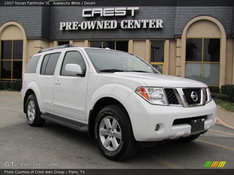 Avalanche White / Desert 2007 Nissan Pathfinder SE