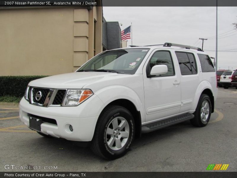 Avalanche White / Desert 2007 Nissan Pathfinder SE
