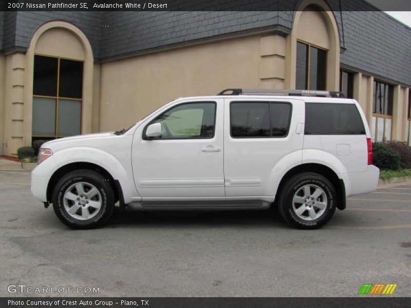 Avalanche White / Desert 2007 Nissan Pathfinder SE