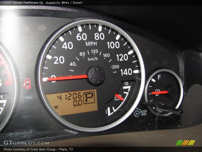 Avalanche White / Desert 2007 Nissan Pathfinder SE