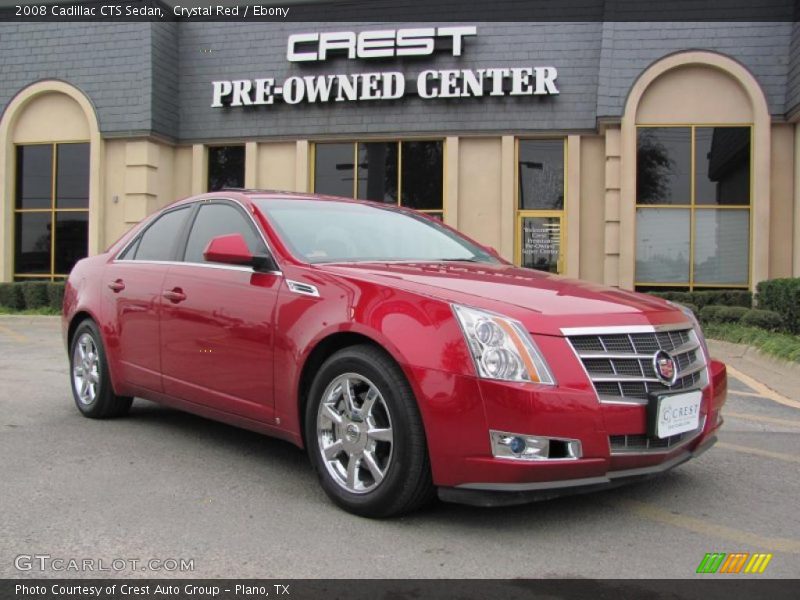 Crystal Red / Ebony 2008 Cadillac CTS Sedan