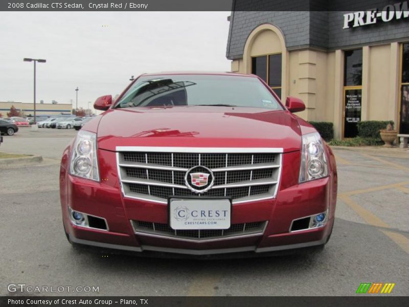 Crystal Red / Ebony 2008 Cadillac CTS Sedan