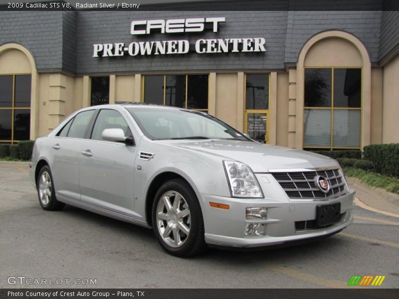 Radiant Silver / Ebony 2009 Cadillac STS V8