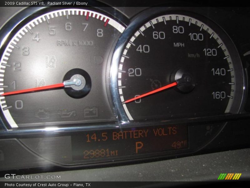 Radiant Silver / Ebony 2009 Cadillac STS V8