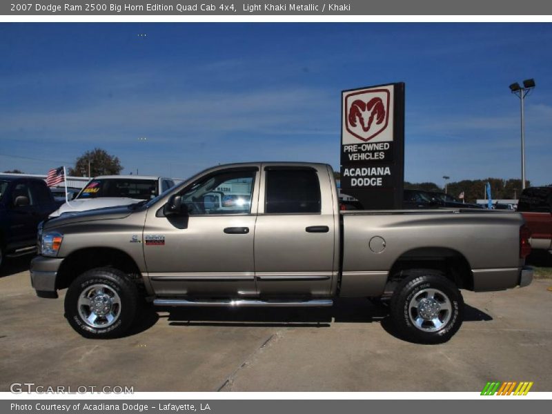 Light Khaki Metallic / Khaki 2007 Dodge Ram 2500 Big Horn Edition Quad Cab 4x4
