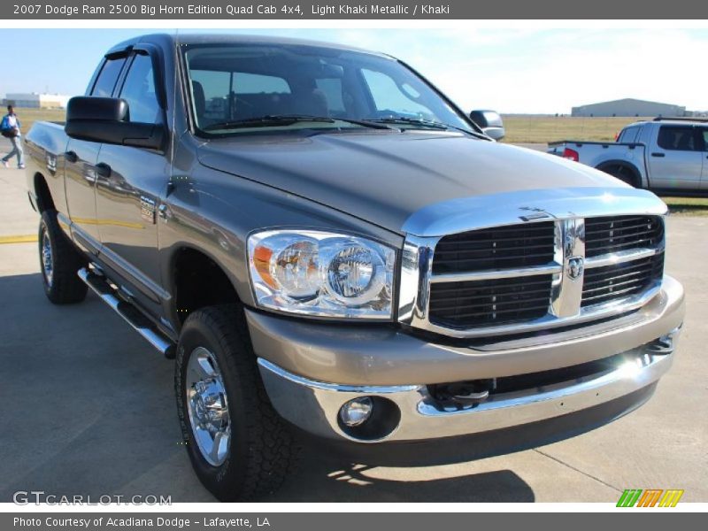 Light Khaki Metallic / Khaki 2007 Dodge Ram 2500 Big Horn Edition Quad Cab 4x4