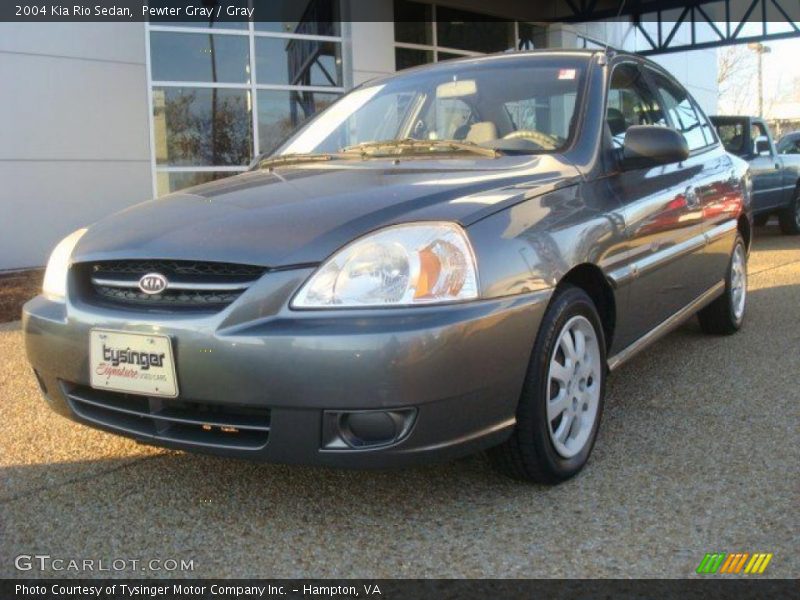 Pewter Gray / Gray 2004 Kia Rio Sedan