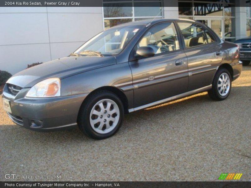 Pewter Gray / Gray 2004 Kia Rio Sedan