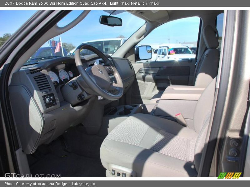 Light Khaki Metallic / Khaki 2007 Dodge Ram 2500 Big Horn Edition Quad Cab 4x4