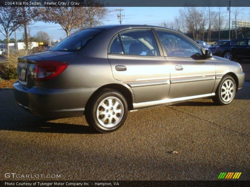 Pewter Gray / Gray 2004 Kia Rio Sedan