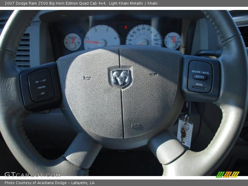 Light Khaki Metallic / Khaki 2007 Dodge Ram 2500 Big Horn Edition Quad Cab 4x4