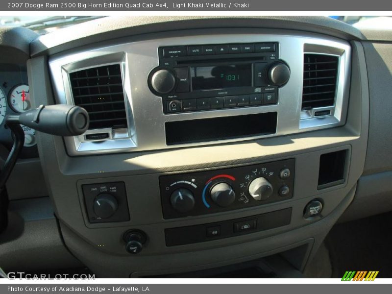 Light Khaki Metallic / Khaki 2007 Dodge Ram 2500 Big Horn Edition Quad Cab 4x4