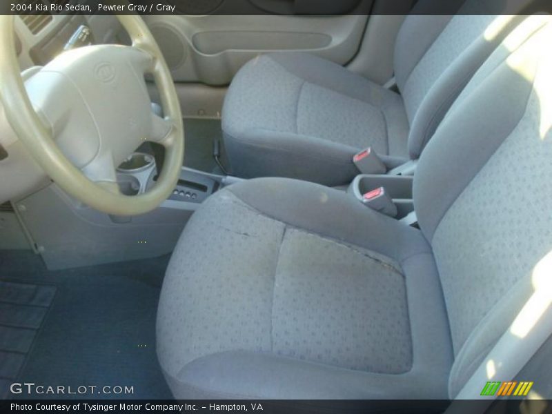 Pewter Gray / Gray 2004 Kia Rio Sedan