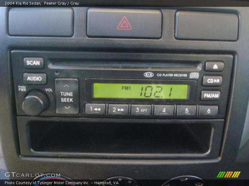 Pewter Gray / Gray 2004 Kia Rio Sedan