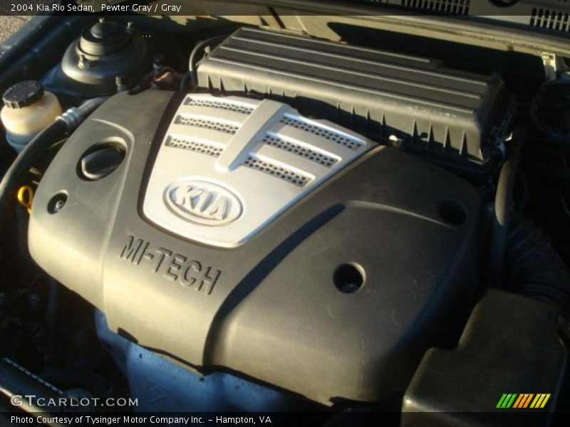  2004 Rio Sedan Engine - 1.6 Liter DOHC 16-Valve 4 Cylinder