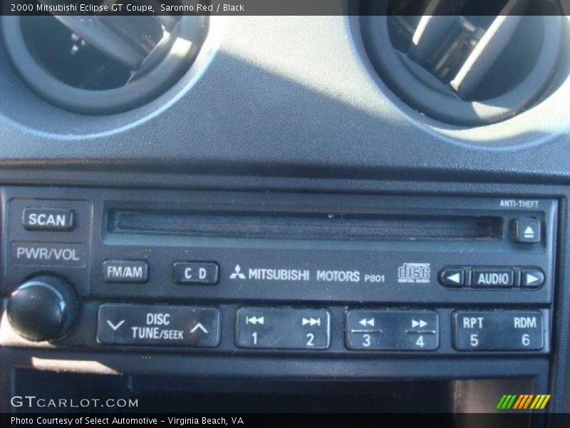 Saronno Red / Black 2000 Mitsubishi Eclipse GT Coupe