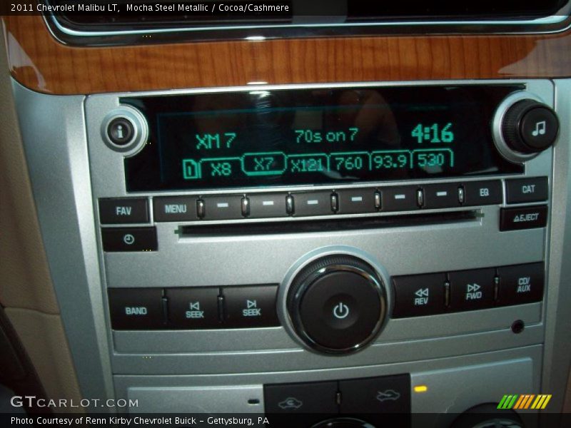 Mocha Steel Metallic / Cocoa/Cashmere 2011 Chevrolet Malibu LT