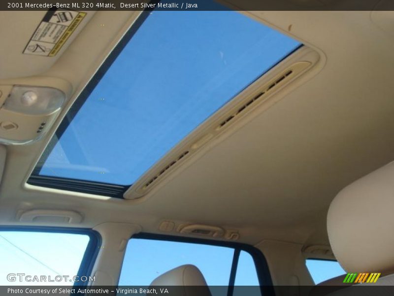 Desert Silver Metallic / Java 2001 Mercedes-Benz ML 320 4Matic