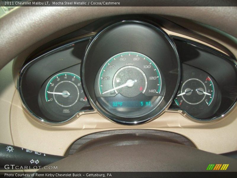 Mocha Steel Metallic / Cocoa/Cashmere 2011 Chevrolet Malibu LT