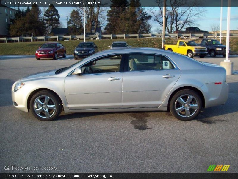 Silver Ice Metallic / Titanium 2011 Chevrolet Malibu LT