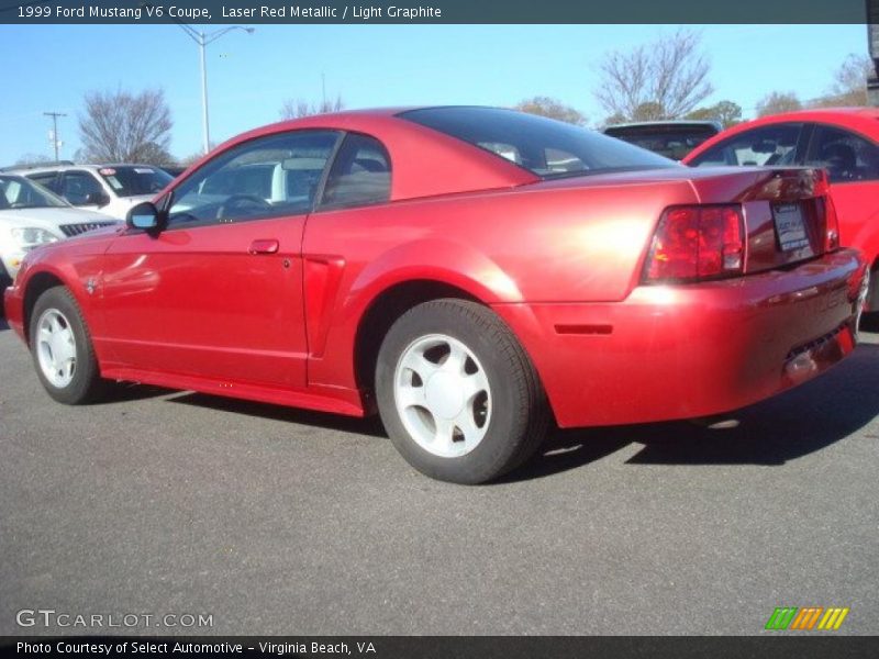 Laser Red Metallic / Light Graphite 1999 Ford Mustang V6 Coupe